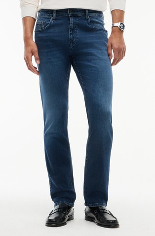 Scanton slim fit jeans hlače z zbledelim videzom
