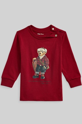 Polo Bear Cotton Long-Sleeve T-Shirt