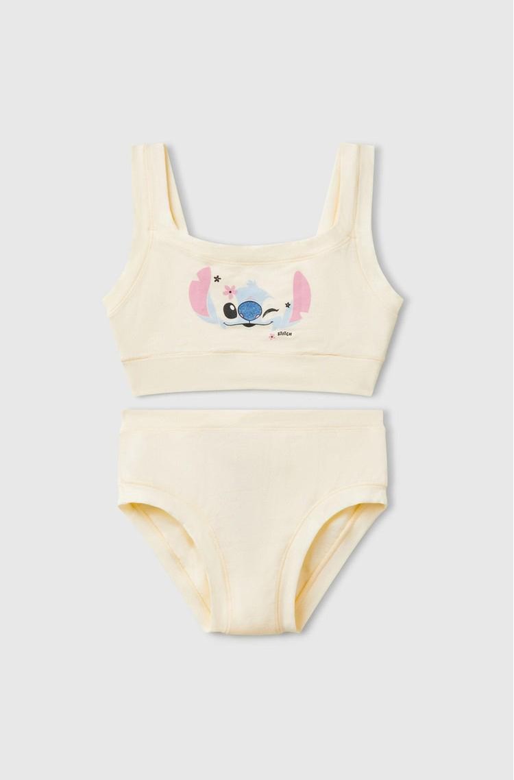 BENETTON Lilo &amp; Stitch ©Disney top and briefs set Creamy White 