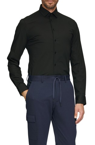 Slim fit srajca iz raztegljivega bombaža
