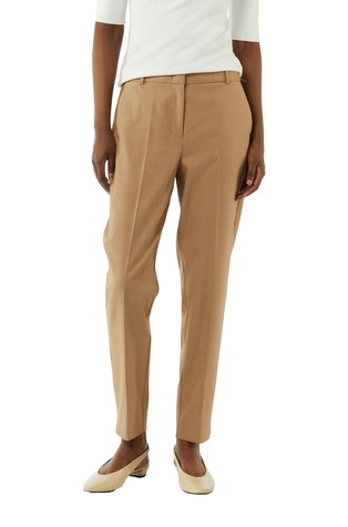 Slim fit trousers in viscose blend