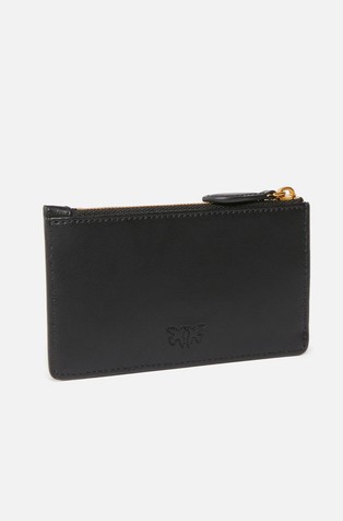 PINKO Card holder in leather Black 2