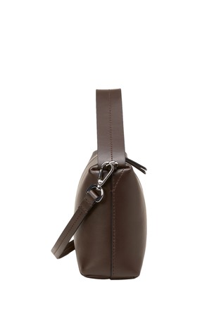 MARC O'POLO Small shoulder bag in faux leather Dark Brown 2