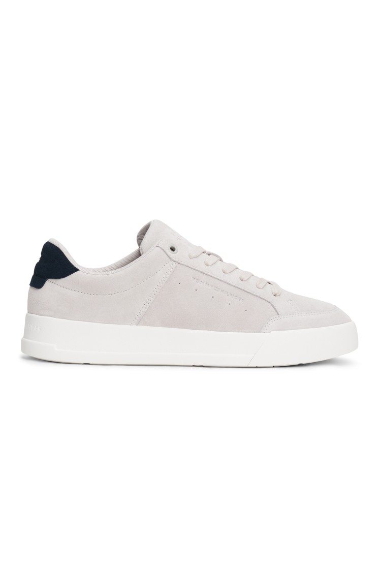 TOMMY HILFIGER Superge iz semiša Siva - Light Gray 