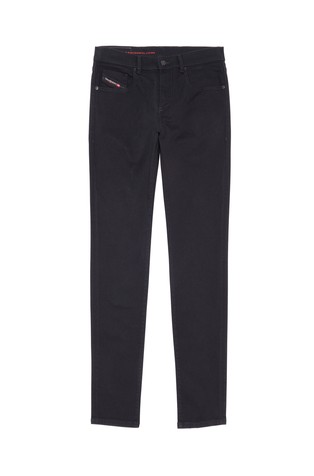 DIESEL Slim jeans hlače - 2019 D-Strukt 069YP Črna - Black/Dark Grey 6