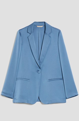 Single-breasted Satin Blazer