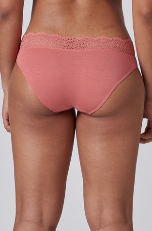 SKINY Every Day in Bamboo Lace spodnje hlačke Roza - Faded Rose 2