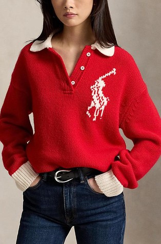 Big Pony Wool Rugby Sweater