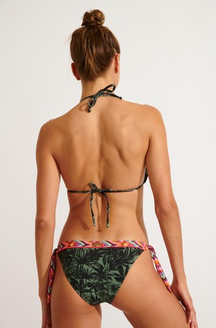 BANANA MOON Sadia Toundra bikini spodnji del kopalk s tropskim vzorcem Zelena - Kaki 3