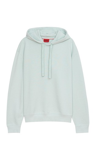 Relaxed fit cotton hoodie with logo