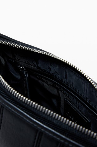 DESIGUAL Small quilted bag Black 5