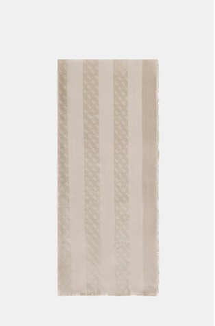 Jacquard logo scarf