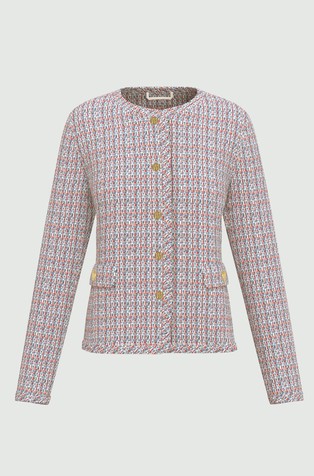 Regular fit tvidast suknjič