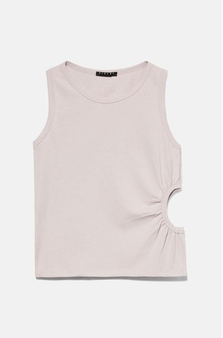 Tank top with cut-out