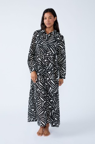 Espelho B Printed long beach dress