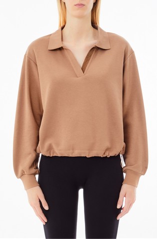 Sweatshirt with rhinestones