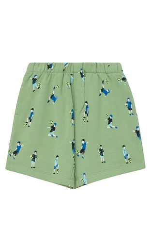 Sweat bermuda shorts with all-over print