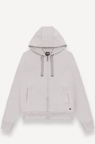 Full zip hooded sweatshirt in modal-blend