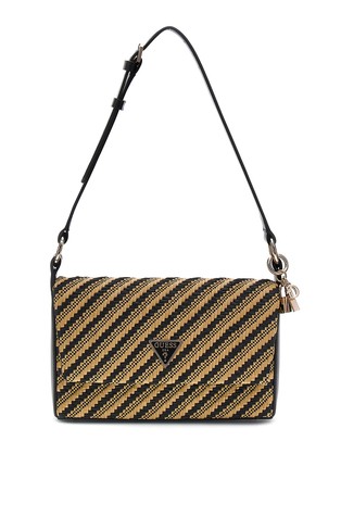Simona raffia mini shoulder bag