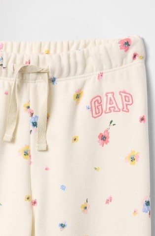 GAP Gap logo spodnji del trenirke za malčice Bež - Ivory Frost 3
