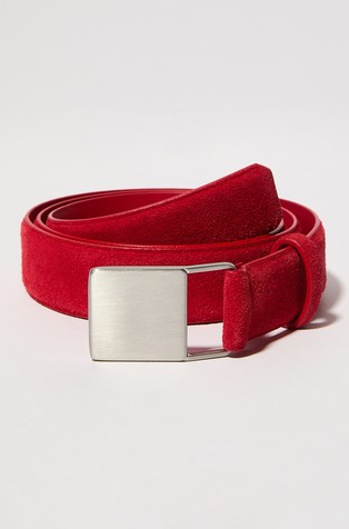 Suede belt