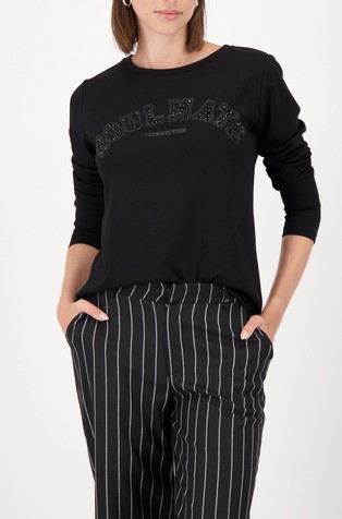 Majica z dolgimi rokavi in okrasnimi kamenčki