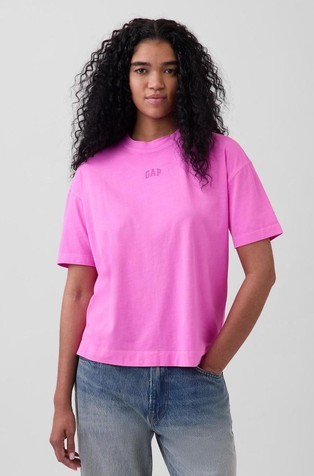 Ženska logo majica s kratkimi rokavi iz organskega bombaža