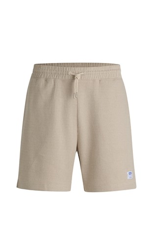 Loose fit kratke hlače z vafljasto teksturo