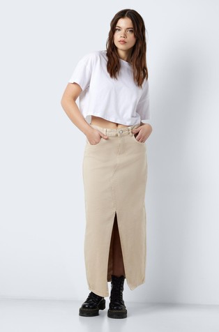NOISY MAY NMKELLY dolgo denim krilo Bež - Beige 4
