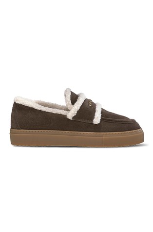 Shearling Suede Loafer