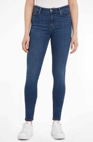 Tommy Hilfiger Harlem High Rise Super Skinny TH Flex Jeans Medium Wash