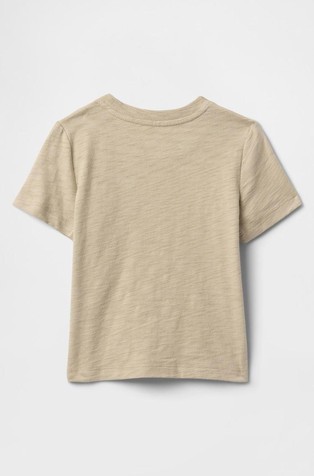GAP Majica s kratkimi rokavi in žepom za malčke Bež - Khaki 2