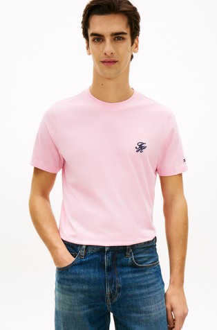 Majica iz jerseya z vezenim logotipom