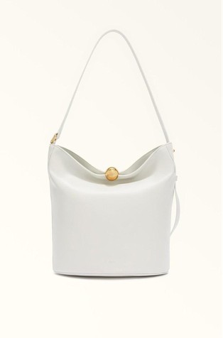 Leather Bucket Handbag