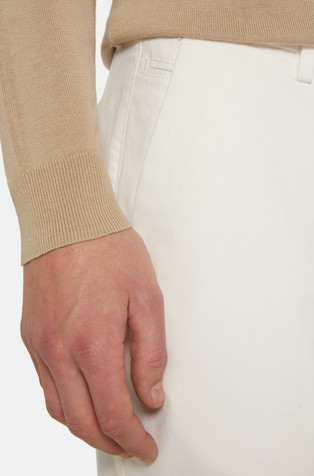 BOGGI MILANO Slim fit Stretch Cotton Trousers White 3