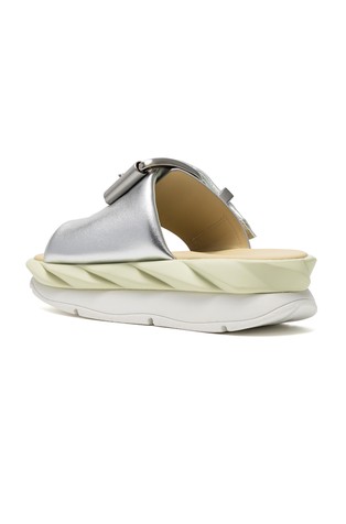 4CCCCEES Mellow Glow Slides Silver 4