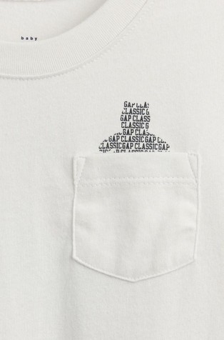 GAP babyGap Brannan Bear Pocket And Back Print T-Shirt Carls Stone 3