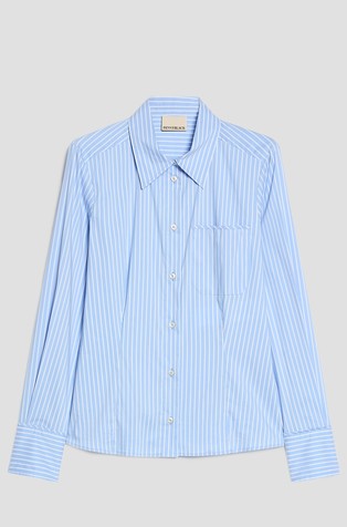 Slim-cut poplin shirt