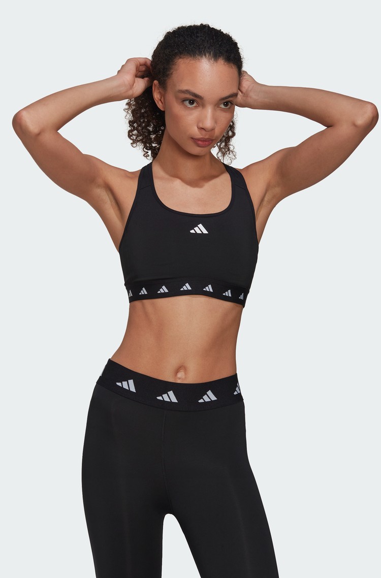 ADIDAS Powerreact Training Medium-Support Techfit Bra Black 