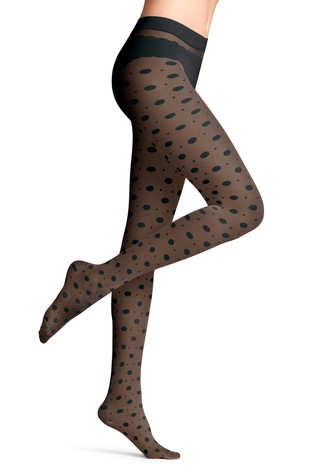 FALKE Snow Dot 25 DEN Tights Black 2