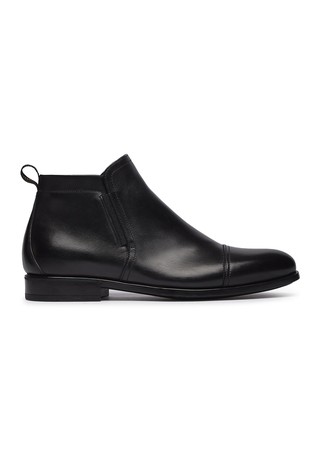 Leather ankle boots