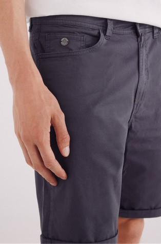 SPRINGFIELD Slim fit bermuda hlače Črna - Black 5