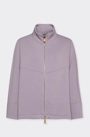 Široka jakna iz scuba tkanine