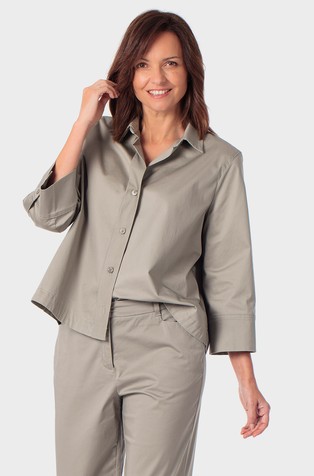 Zvončasta srajca iz raztegljivega bombaža