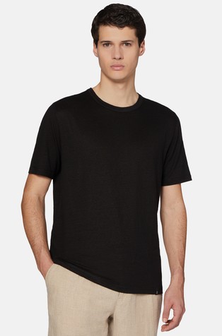 T-Shirt in Stretch Linen Jersey