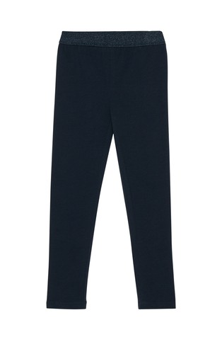 Leggings with glitter waistband