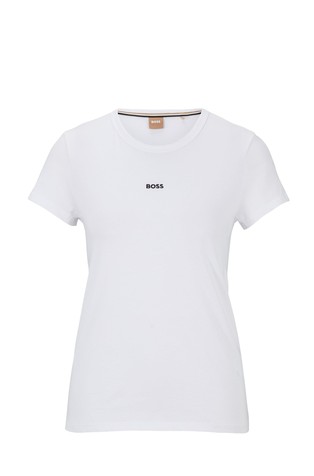 Slim fit majica s kratkimi rokavi iz organskega bombaža