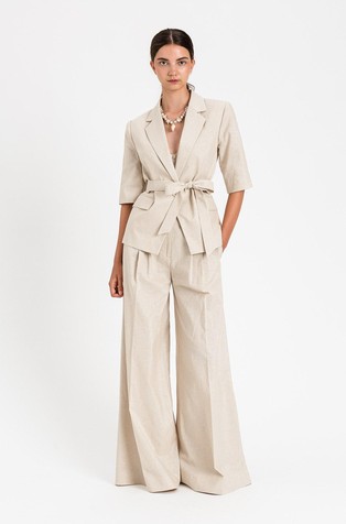 Suknjič s 3/4 rokavi iz bombažne mešanice