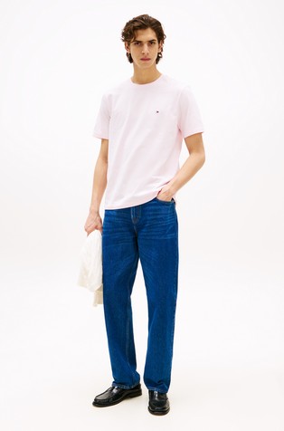 TOMMY HILFIGER Regular fit majica iz trajnostnega bombaža Roza - Soft Pink 3
