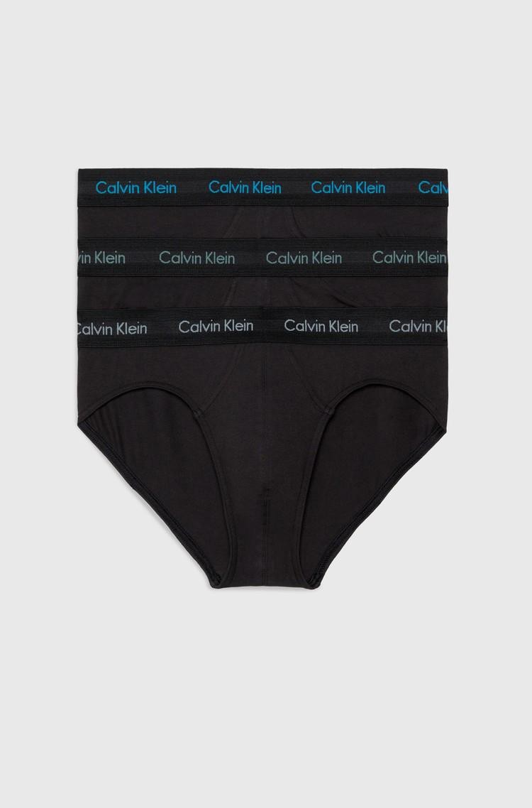 CALVIN KLEIN Paket 3 spodnjic - Cotton stretch Črna - Black / Multi 